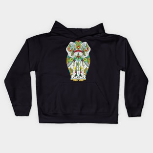 Zentangle Elephant Art Kids Hoodie